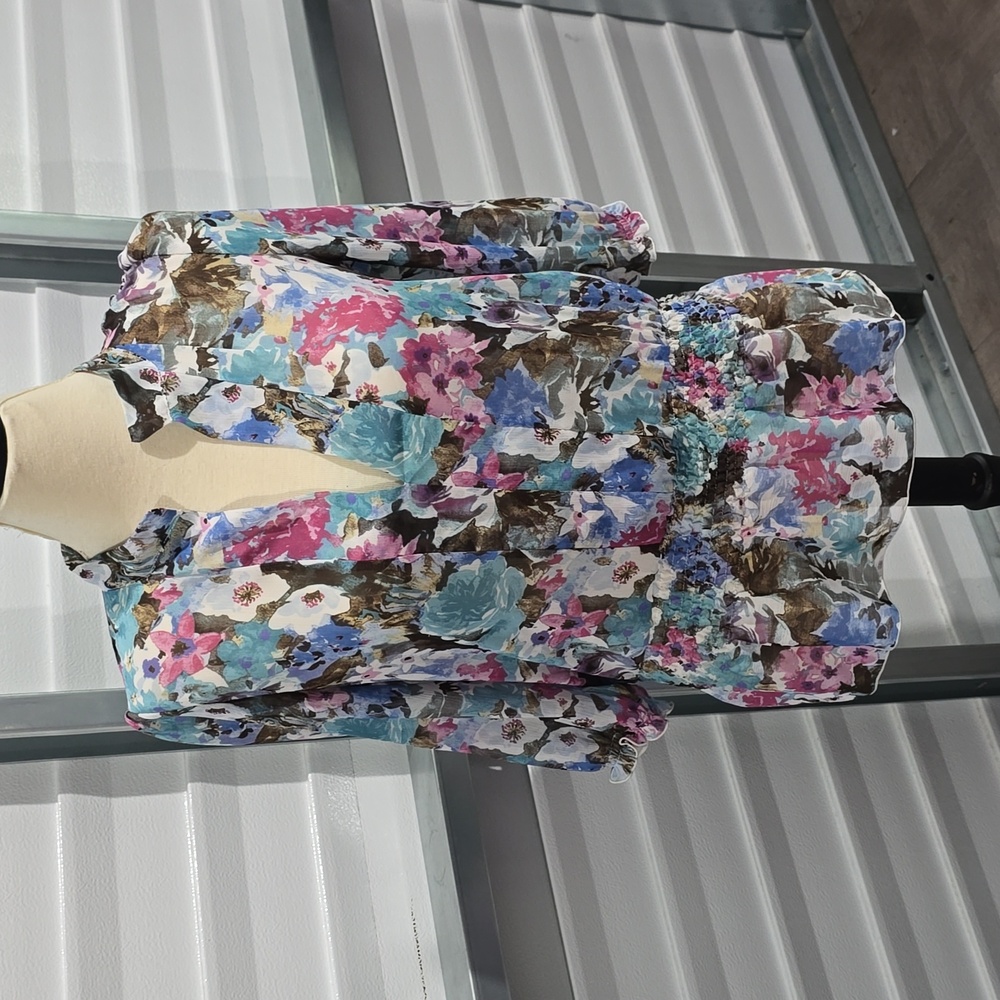 Manhattan‎ girl floral blouse Size Large